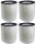Set di filtri di ricambio Comedes 4 pezzi adatto per Soehnle Airfresh Clean Connect 500