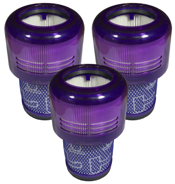 Comedes Zestaw 3 filtrów zamiennych odpowiednich dla Dyson V12