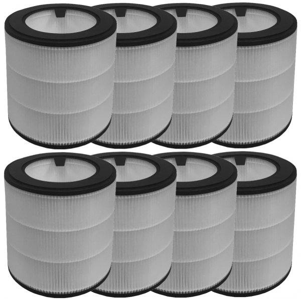 Set di 8 filtri di ricambio Comedes (HEPA), adatti per Philips AC0820/10, AC0820/30